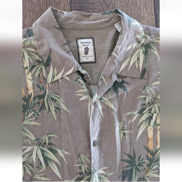Jamaica Jaxx 100% Silk Relax Hawaiian Pin Up Stitched Camp Collar Shirt Mens XXL - Picture 4 of 12